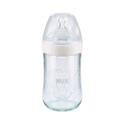 Nuk Biberão Nature Sense Vidro Tetina Silicone M (0-6 m) 240mL