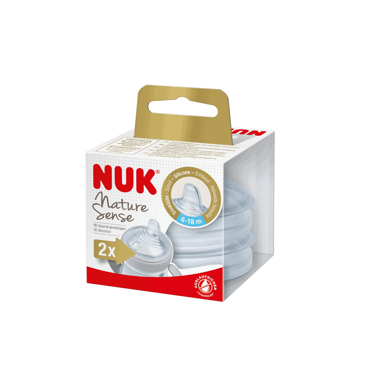 Nuk Bocal Pack Nature Sense Anti-Gota de Siliconee