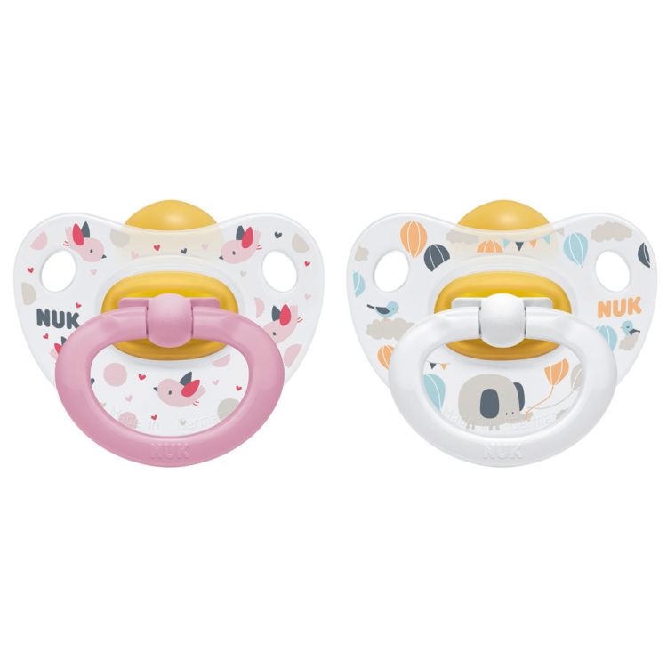Nuk Chupeta Happy Kids Látex T1 (0-6m) x2