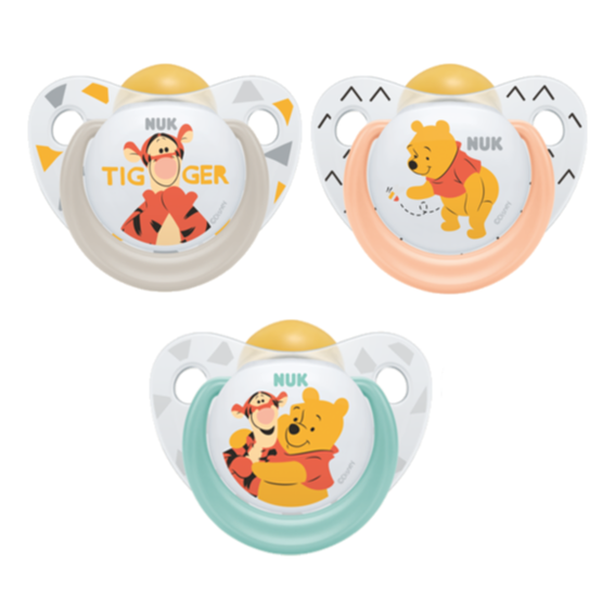 Nuk Chupeta Pack Winnie the Pooh Silicone T1 x2