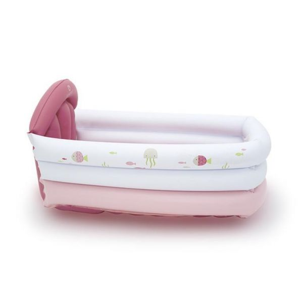 Olmitos Banheira Insuflável Rosa