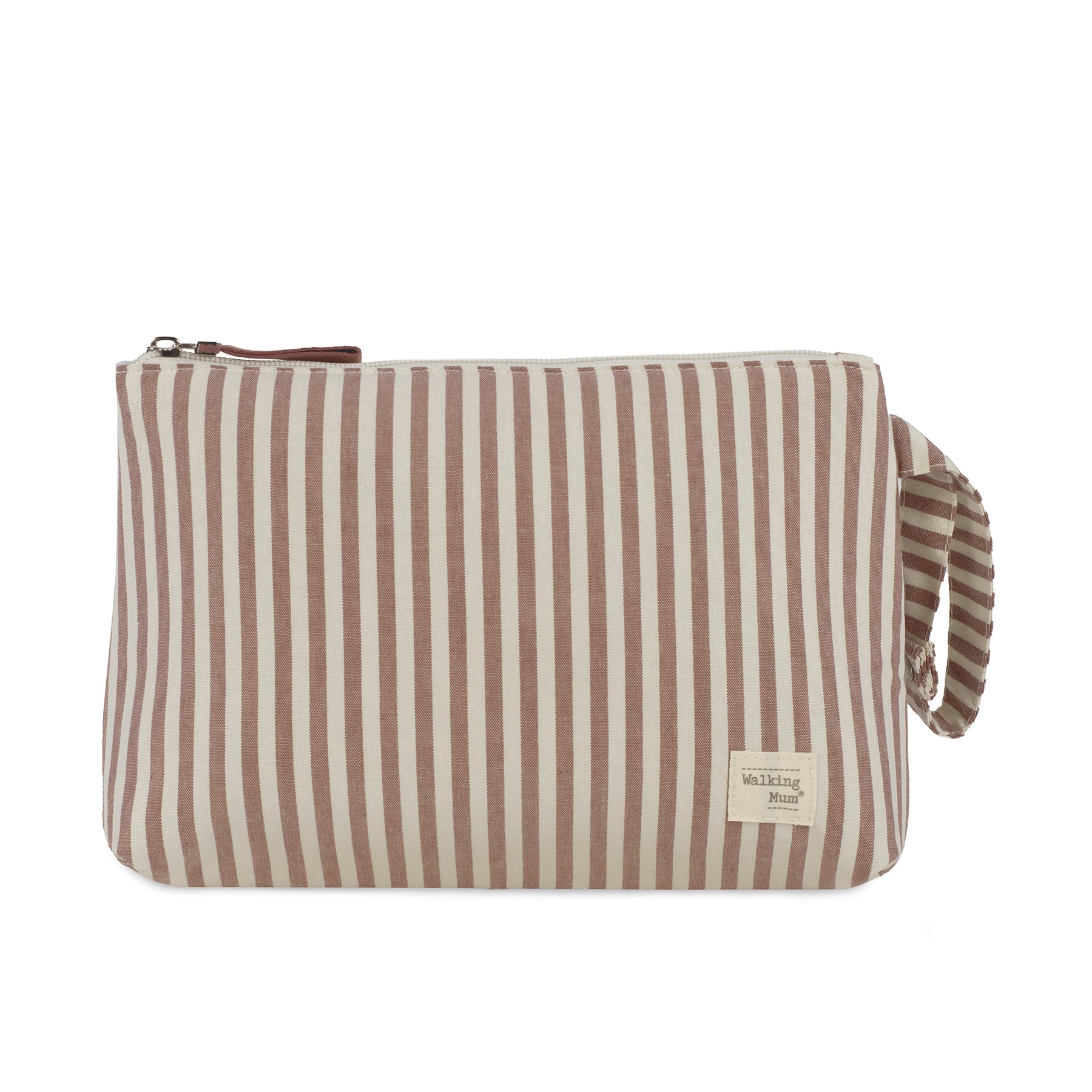 Walking Mum Necessaire Praliné Rayas Moka