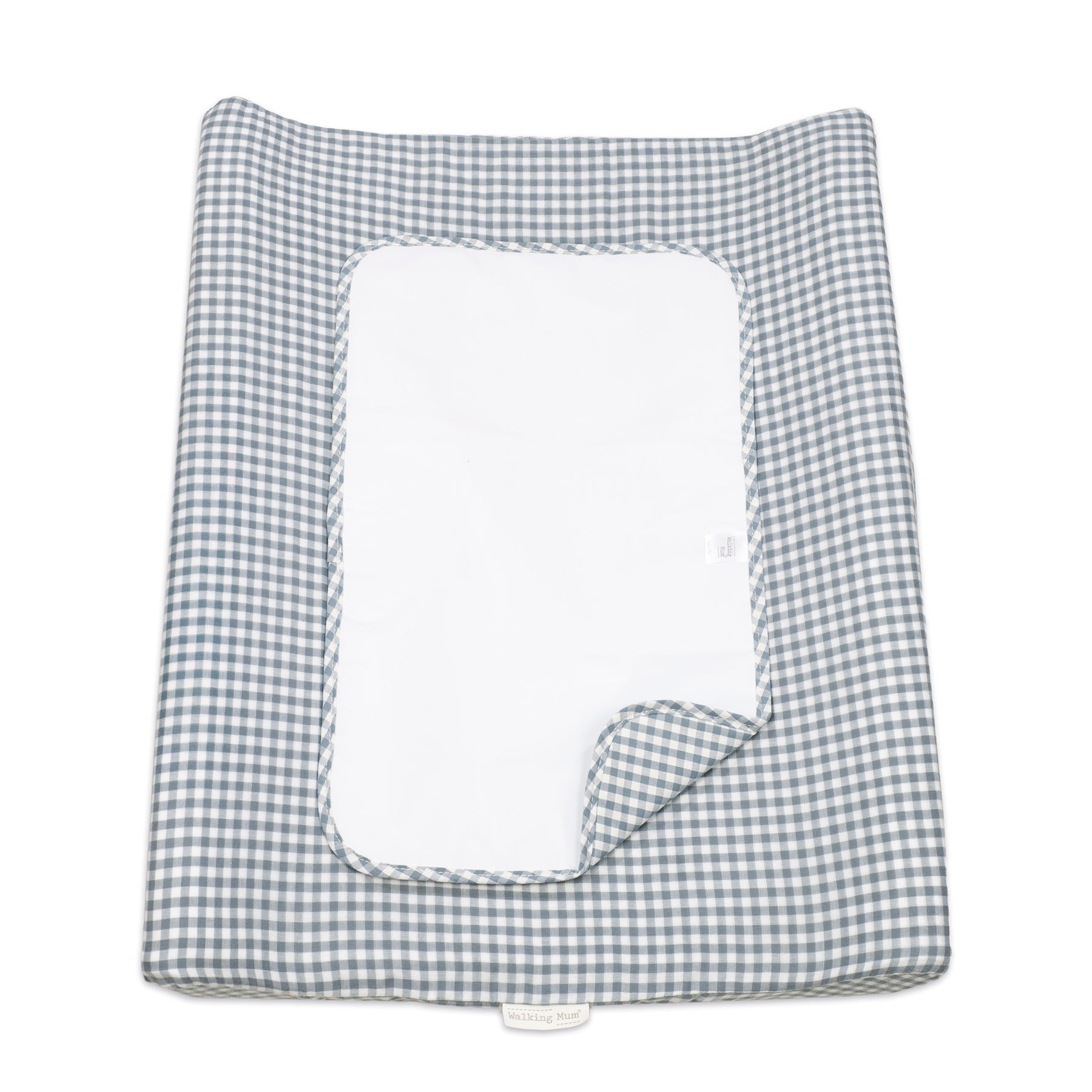 Walking Mum Muda Fraldas com capa Home Praliné Vichy Matcha