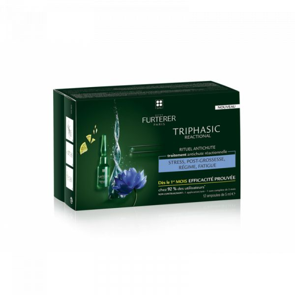 Rene Furterer Triphasic Reacional Ampolas Anti-queda x12
