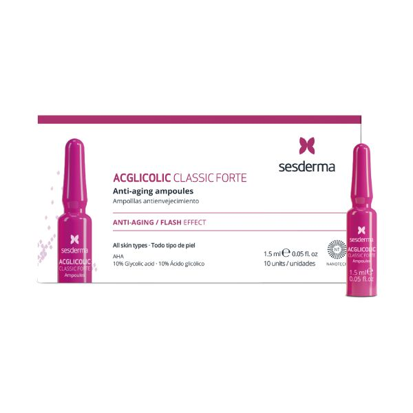 Sesderma Acglicolic Classic Forte Ampolas Anti-Envelhecimento 10x1,5mL