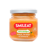 Smileat Bio Boião Maçã, Laranja e Cenoura 6m+ 130g