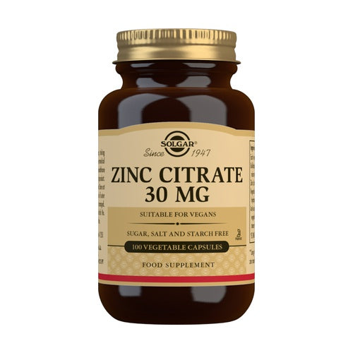Solgar Citrato de Zinco 100 cápsulas