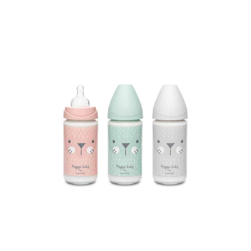 Suavinex Premium Biberão Vidro Tetina 3 Posições Silicone 240mL