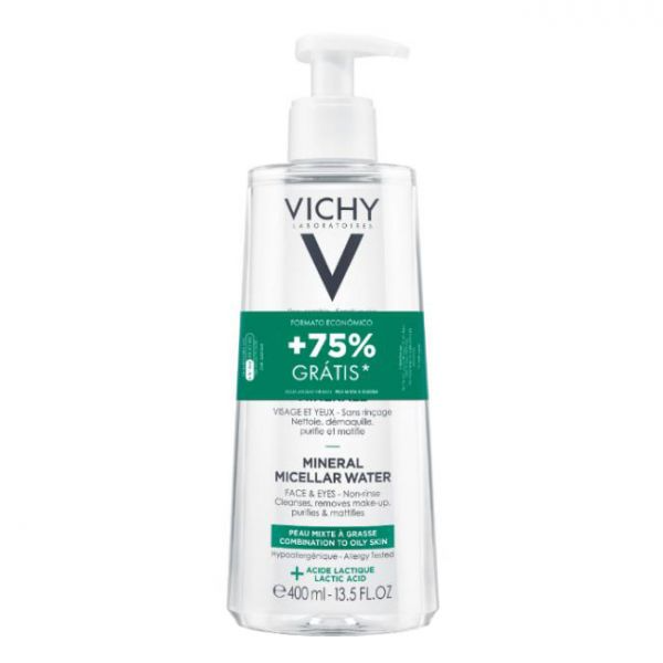 Vichy Água Micelar Pele Mista a Oleosa 400mL