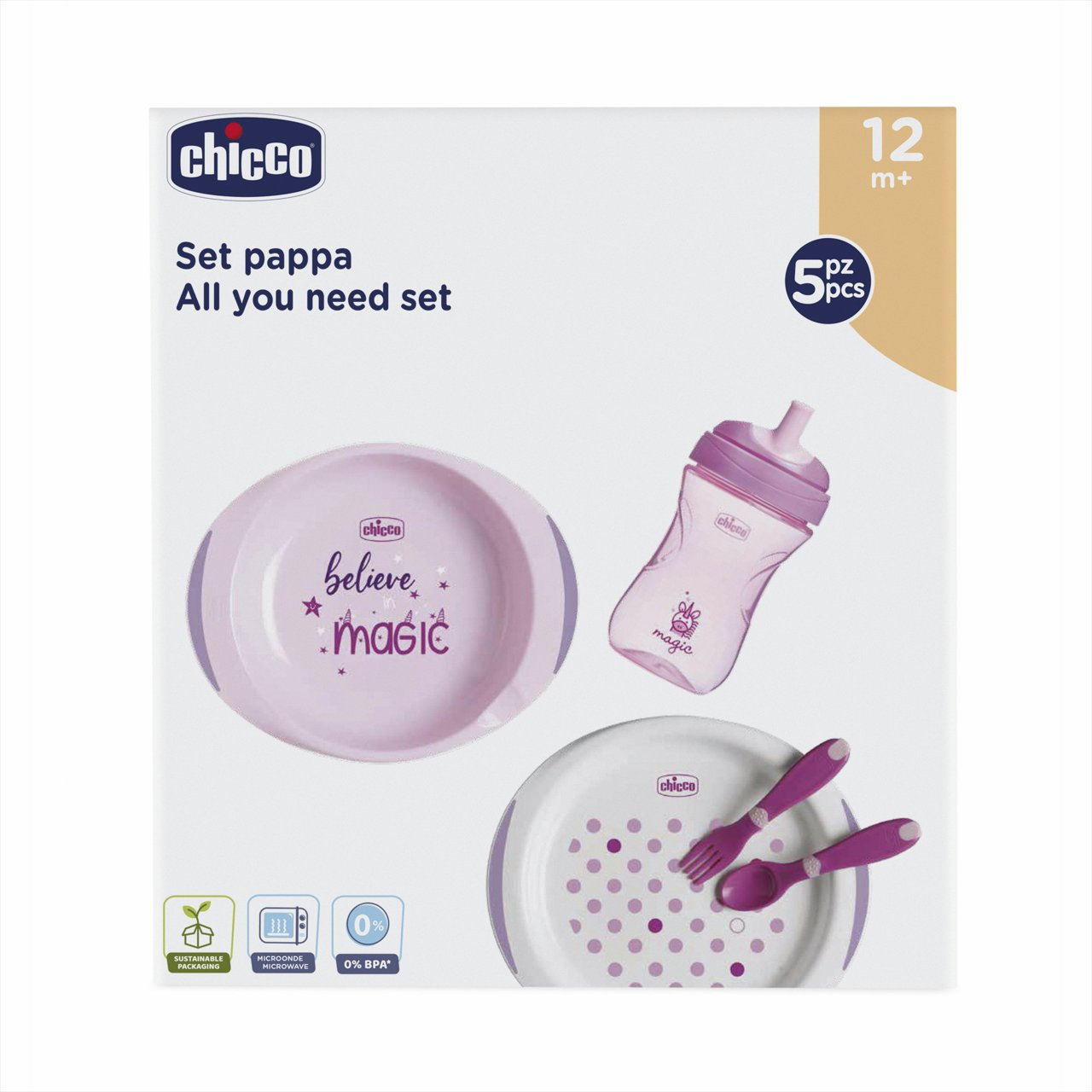 Conjunto de Papa 12m+ Rosa