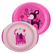 Chicco Conjunto de Pratos de Papa Menina