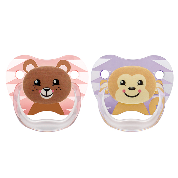 Dr. Brown's Chupeta Pack Prevent Animais Menina 6-18m