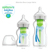 Dr. Brown's Options Biberão Largo Vidro 150mL