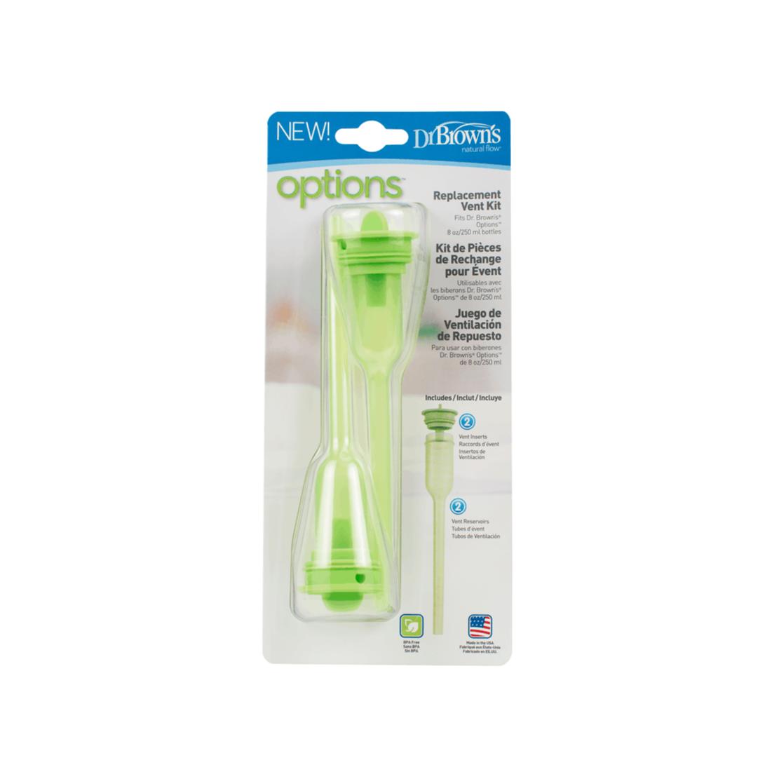 Dr. Brown's Options Kit Ventilação Substituição Estreito