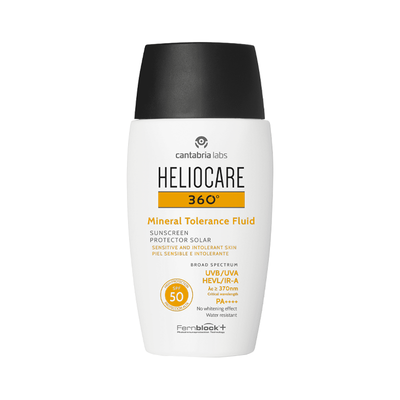 Heliocare 360º Mineral Tolerance Fluid SPF 50 Embalagem 50gr