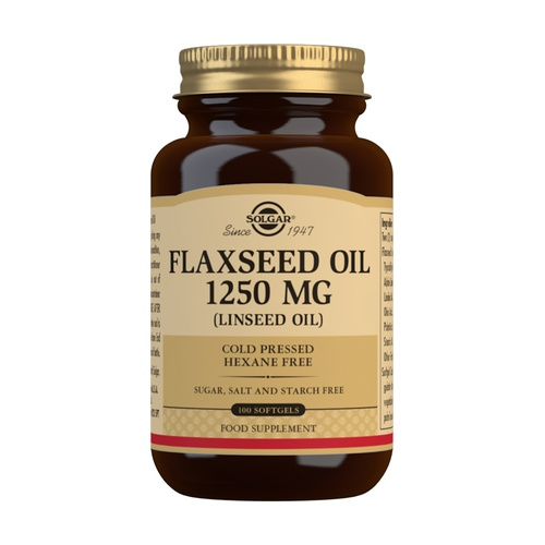 Solgar Óleo de Sementes de Linho 1250 mg 100 cápsulas