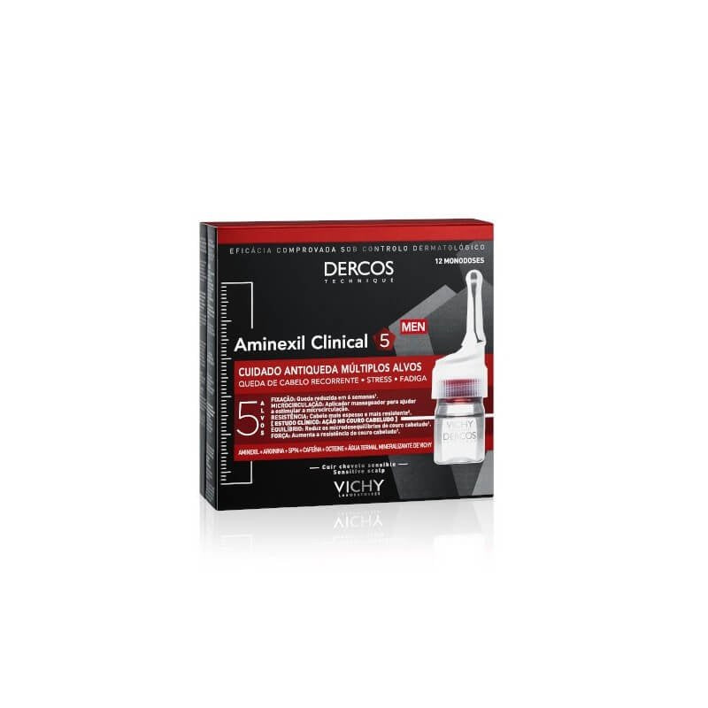 Vichy Dercos Aminexil Clinical 5 - Homem 12 ampolas