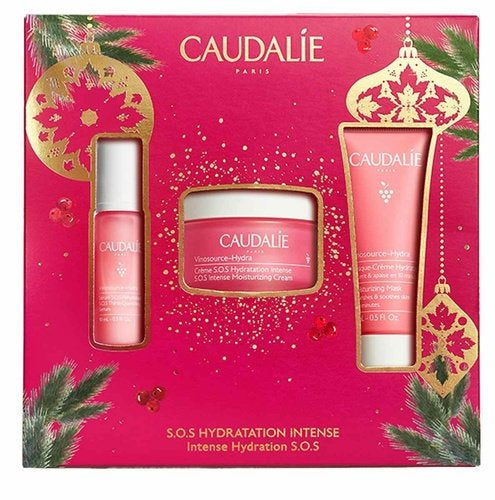 Caudalie Vinosource-Hydra Coffret Creme SOS hidratante Água de uva 50mL + Sérum rehidratante Água de uva 10mL + Máscara-creme hidratante Água de uva 15mL