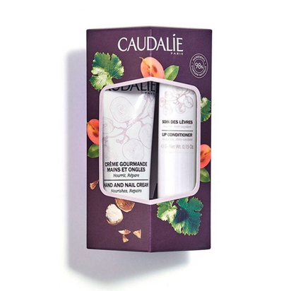 Caudalie Duo Coffret Classic Creme de Mãos e unhas Gourmande 30mL + Stick labial 4.5g