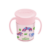 Dr. Brown's Copo 360º sem Bocal com Asas Rosa 200mL 6m+