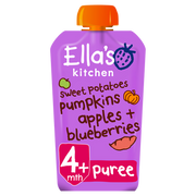Ella's Kitchen Puré de Fruta e Legumes - Batata Doce, Abóbora, Maçã e Mirtilo 120g