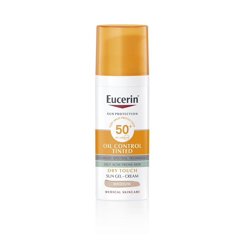 Sun Oil Control Tinted Gel-Cream, Medium Dry Touch, SPF 50+, 50ml