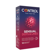 Control Preservativo Sensual Dots & Lines x12