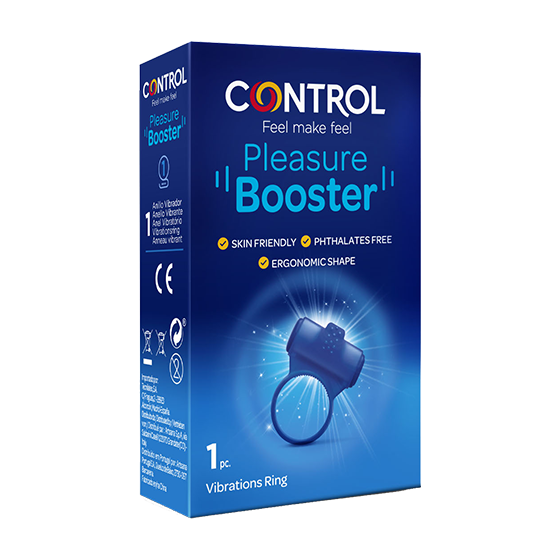 Control Pleasure Booster Anel Vibratório