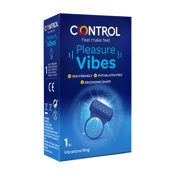Control Pleasure Vibes Anel Vibratório