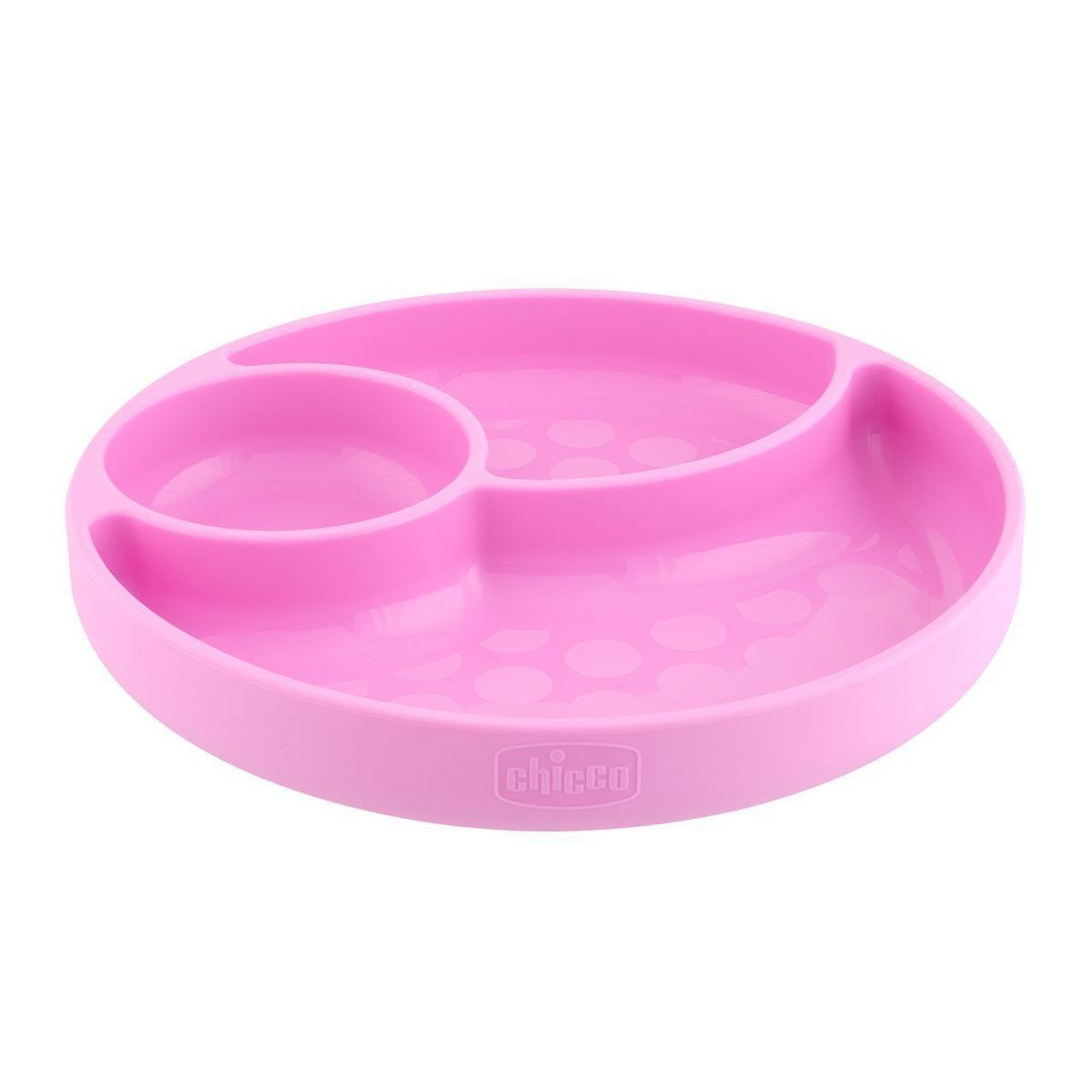 Chicco Prato em Silicone com Divisórias Take Eat Easy Rosa 12m+