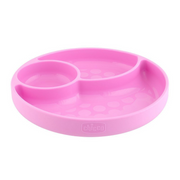 Chicco Prato em Silicone com Divisórias Take Eat Easy Rosa 12m+