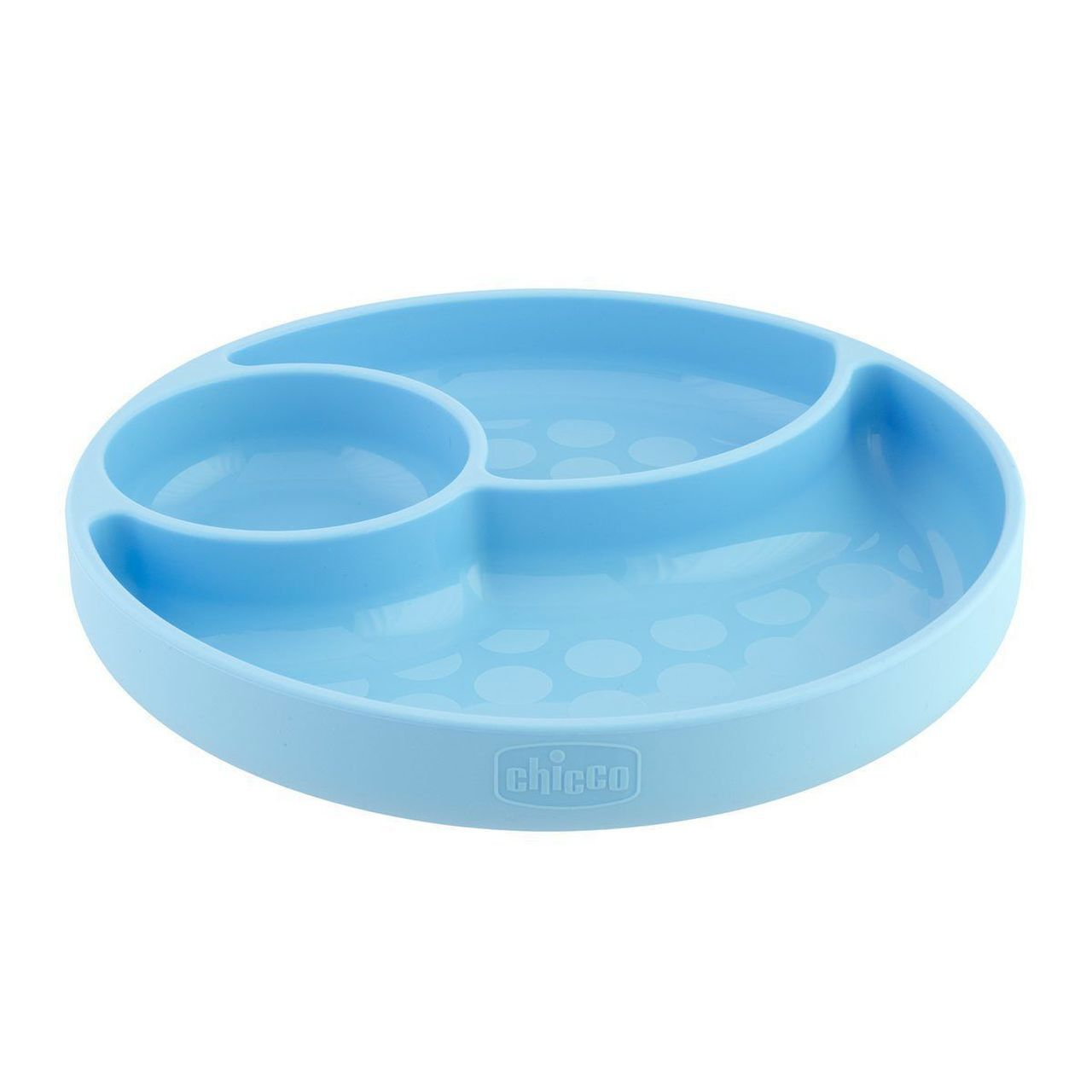 Chicco Prato em Silicone com Divisórias Take Eat Easy Azul 12m+
