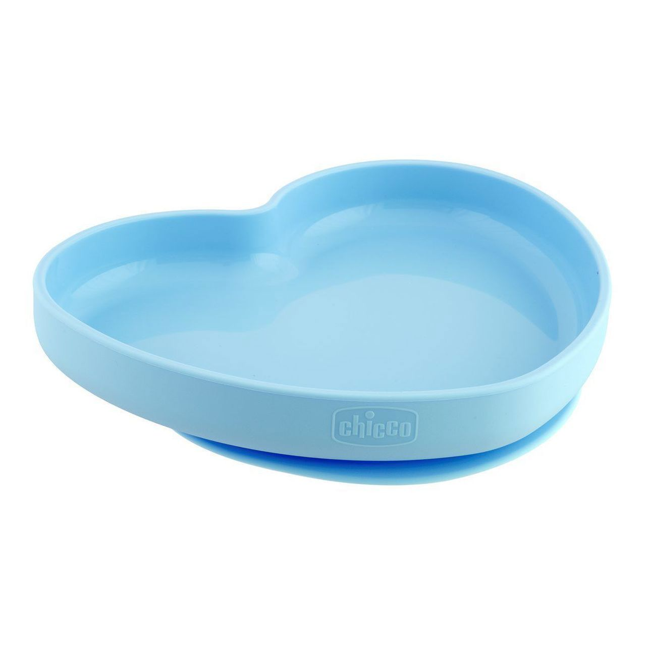 Chicco Prato Silicone Heart com Ventosa Azul 9m+