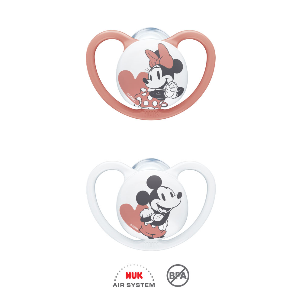 Nuk Chupeta Space Disney Minnie  Silicone (0-6m) x2
