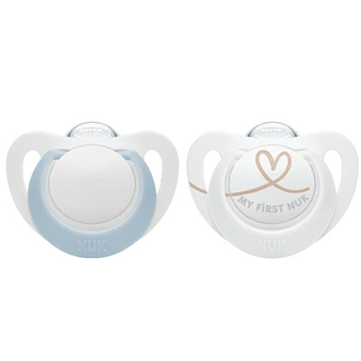 Nuk Chupeta Star Silicone T1 (0-6m) x2