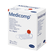 Medicomp Compressas 7,5x7,5cm TNT Esterilizadas 50 Unidades (25x2 Unidades)
