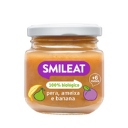 Smileat Bio Boião Pera, Ameixa, Banana 6m+  130g