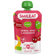 Smileat Bio Pouch Cereja Açai Amaranto Biológico +8m 100g