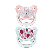 Dr. Brown's Chupeta Pack Prevent Borboleta 0-6m Rosa