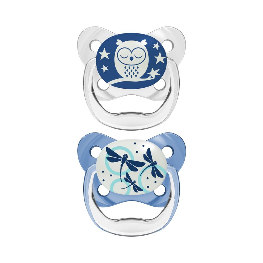 Dr. Brown's Chupeta Pack Prevent Noturna 0-6m Azul