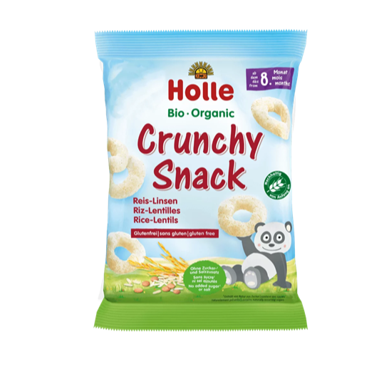 Holle Snack Crocante Arroz e Lentilhas 8m+ 25g