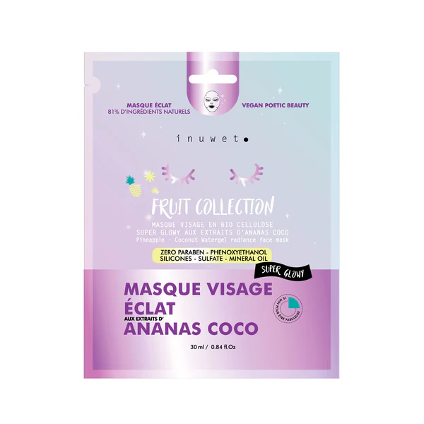 Inuwet Máscara Facial Ananás e Coco 30ml