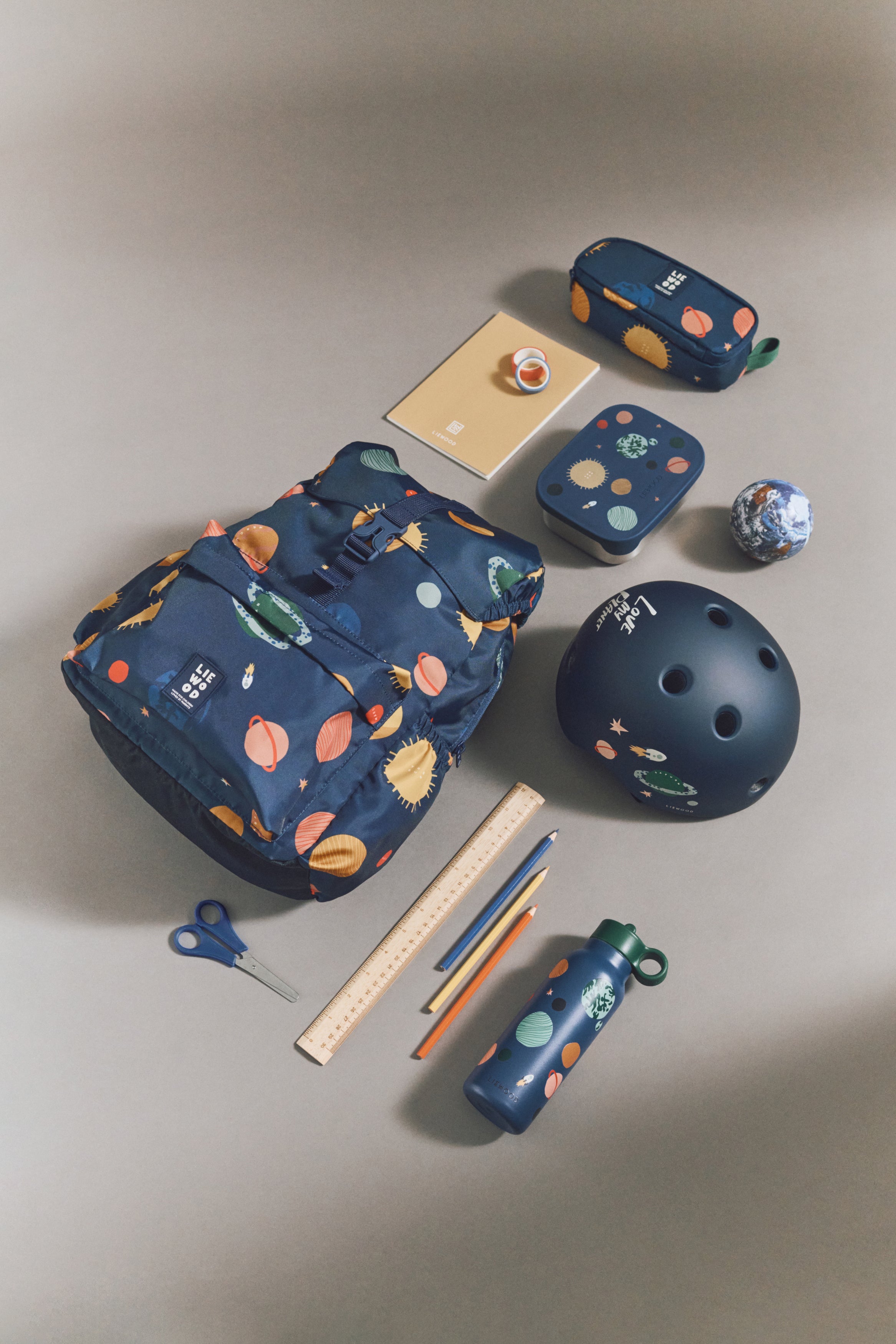 Liewood Arthur Printed Lunchbox Universe/Navy