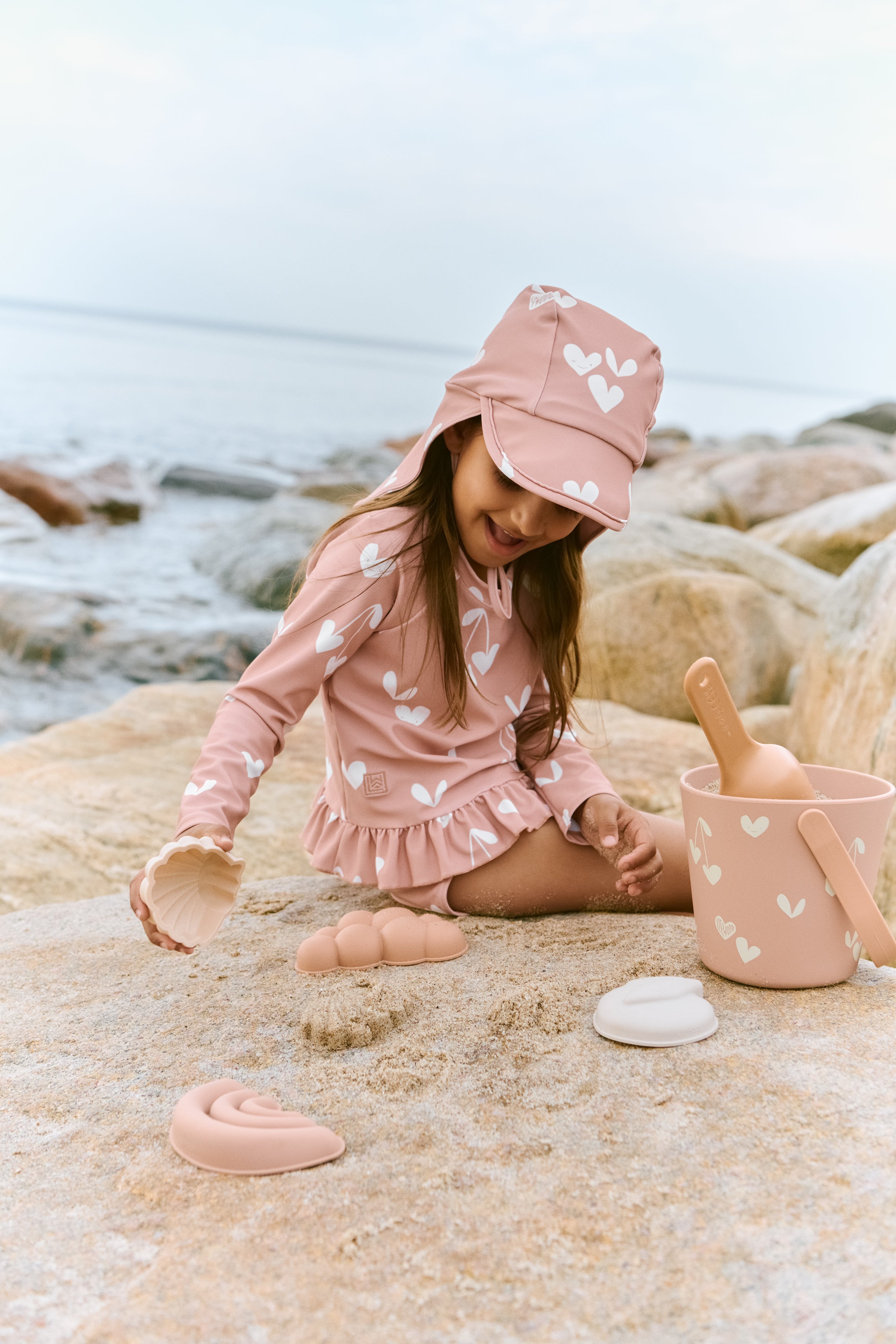 Liewood Cecilia Swim Hat Sweethearts/Pale Tu 9-12M