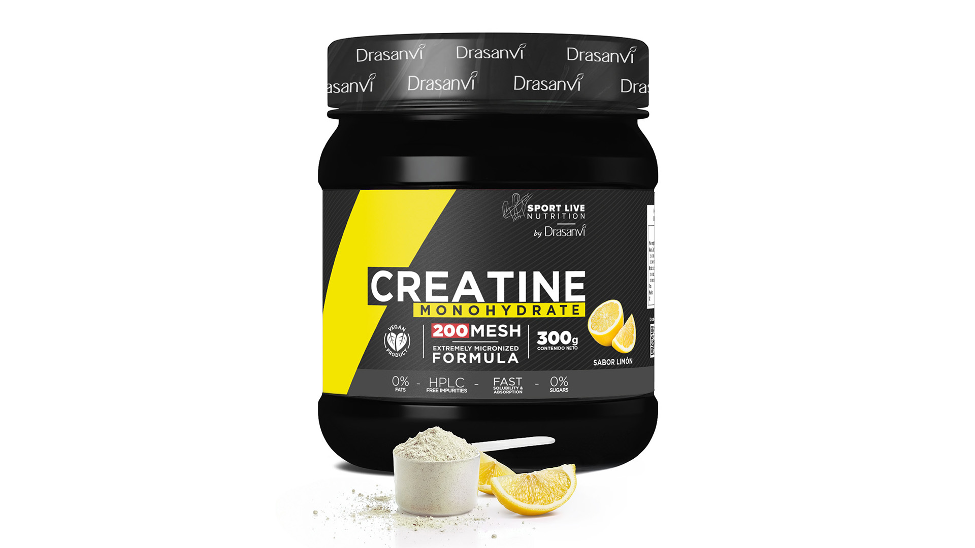 Drasanvi Creatina Limao Monohidratada 200Mesh 300g