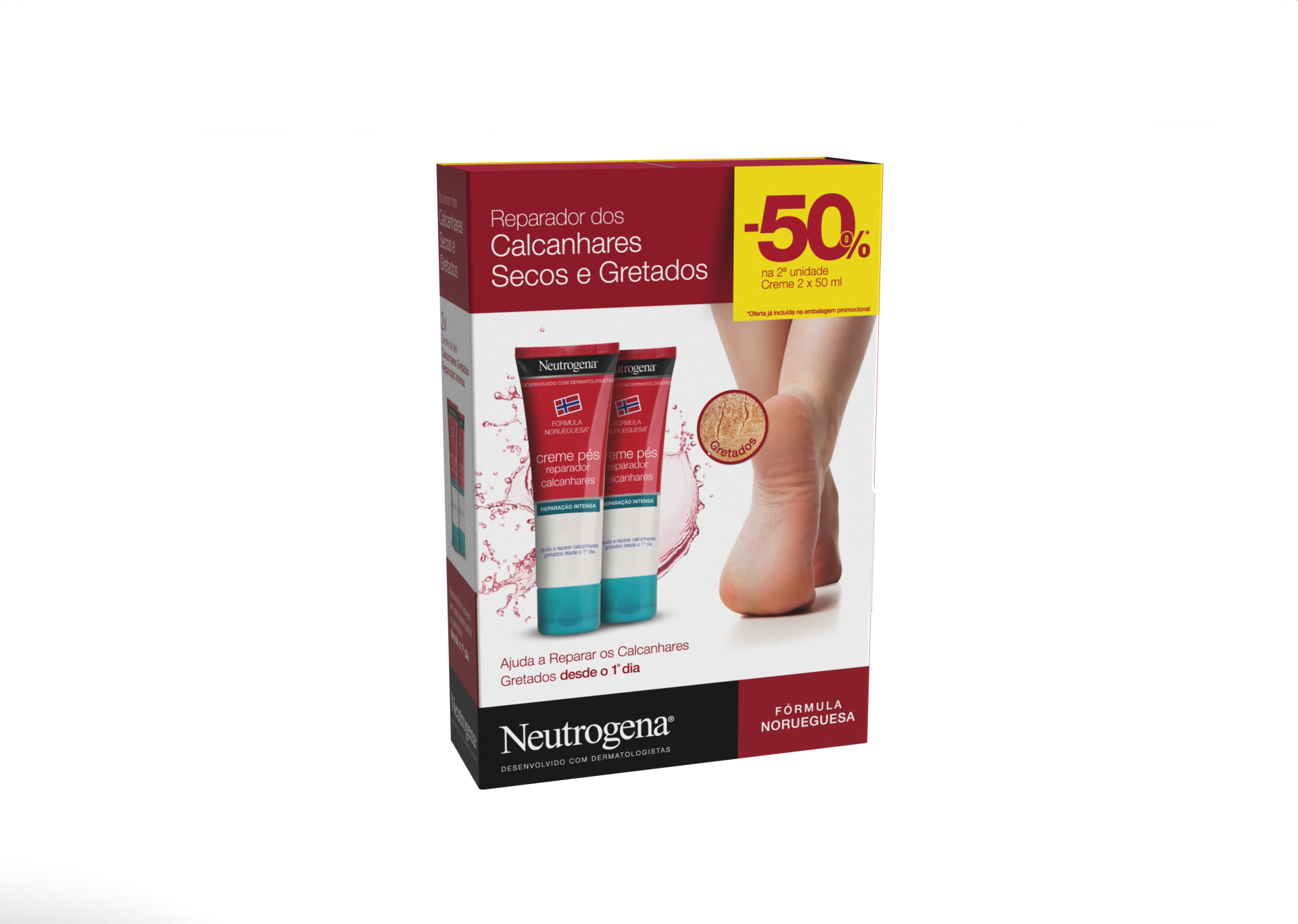 Neutrogena Norwegian Formula Heel Repair Foot Cream 2x50ml Promo
