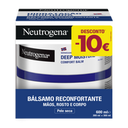 NEUTROGENA Norwegian Formula® Fast-Absorbing Comfort and Deep Hydration Balm 2 x 300ml Promo