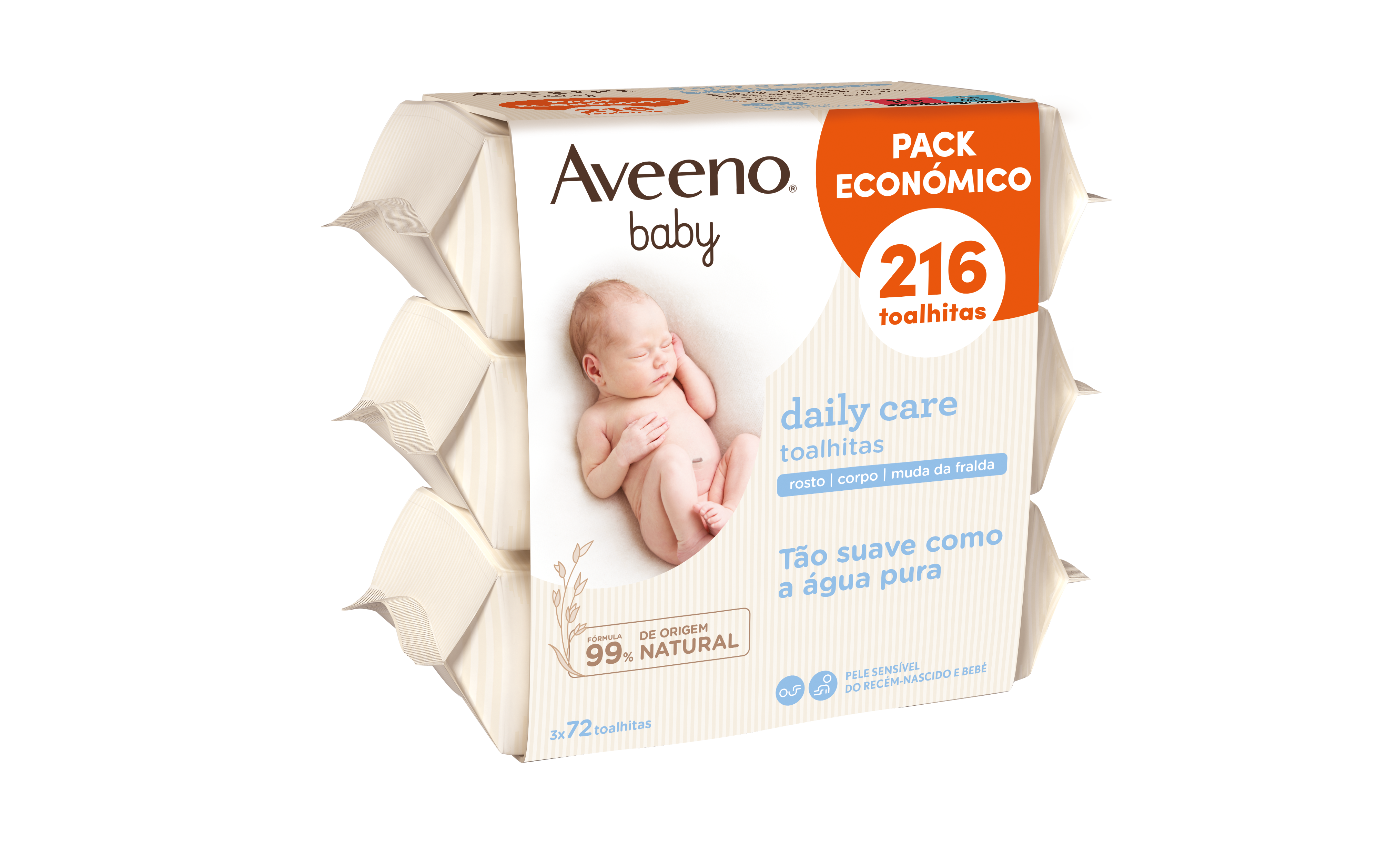 AVEENO BABY DAILY CARE WIPES | FACE | BODY | DIAPER CHANGE PROMO 3x72 UNITS