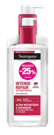 NEUTROGENA NORWEGIAN FORMULA BODY LOTION INTENSE REPAIR 750mL + 400mL PROMO