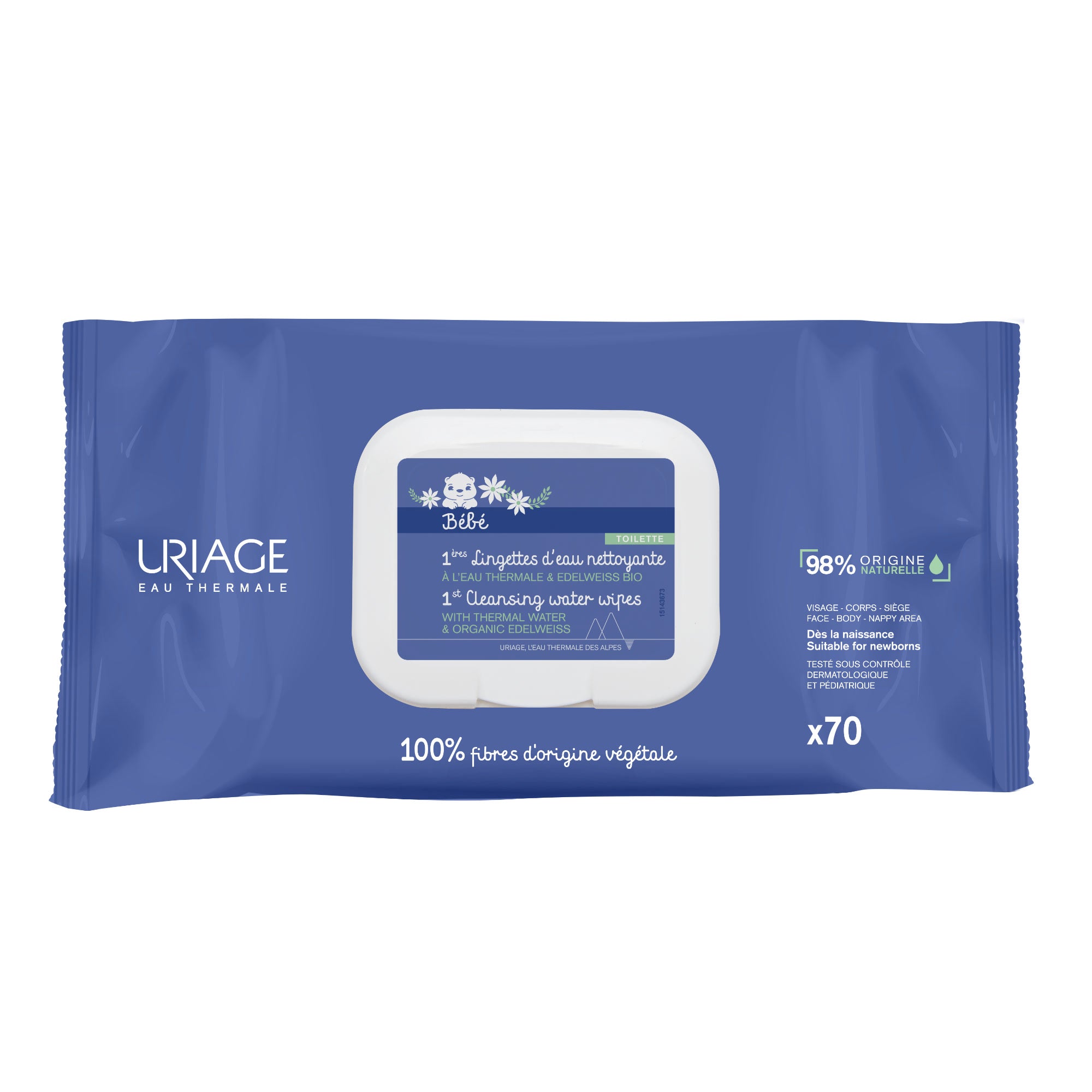 Uriage Bebé 1ºs Toalhetes x70